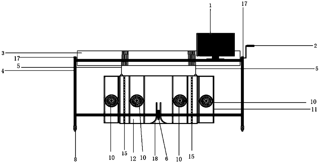 Continuous casting machine and nozzle observation device thereof