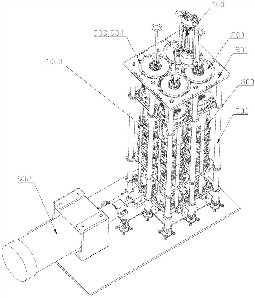 A large-capacity yarn storage device for three-dimensional automatic knitting equipment