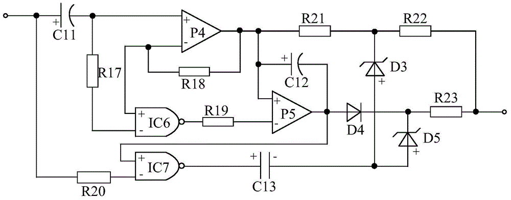 Gate drive system based on logic protection amplifying circuit