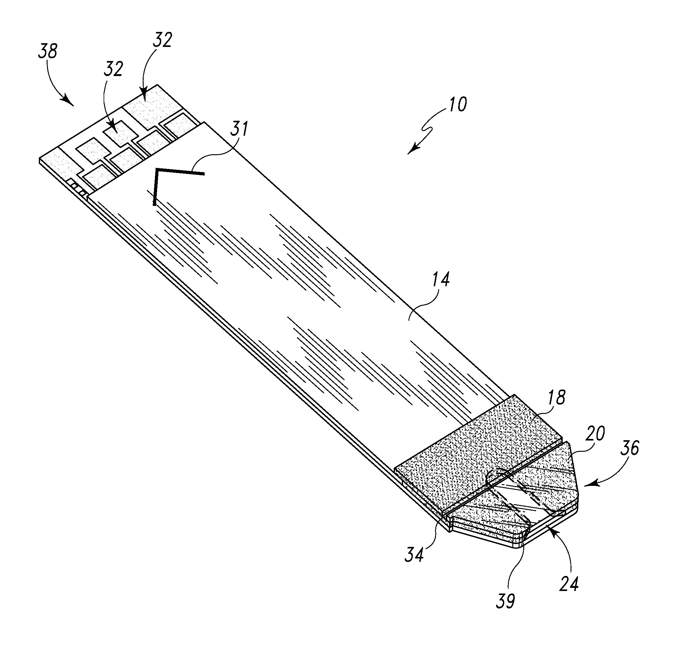 Biosensor with laser-sealed capillary space and method of making