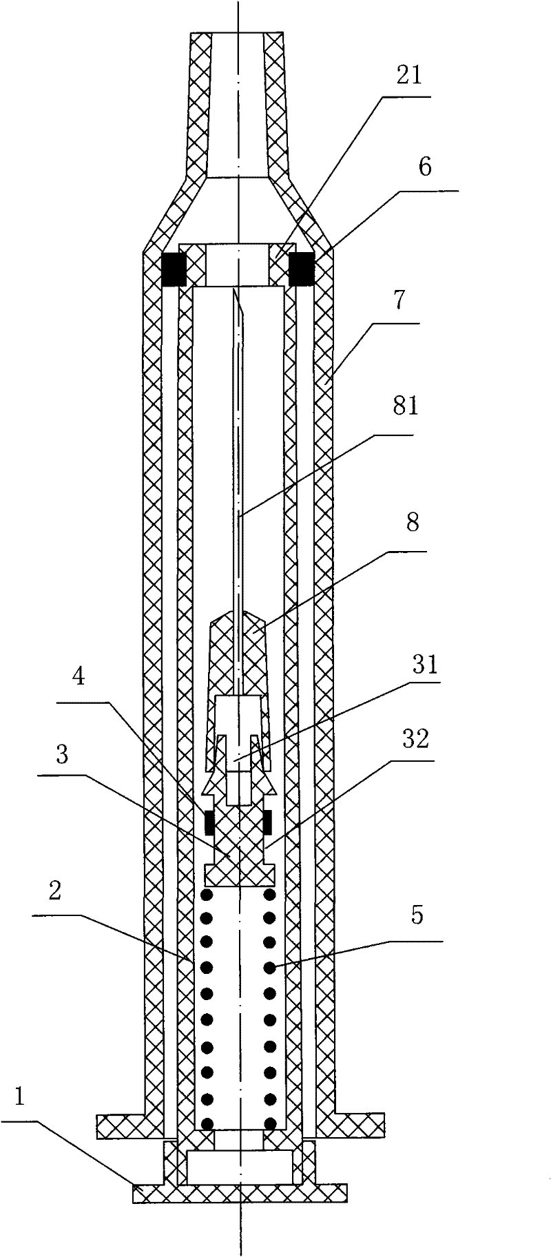 Injector capable of retracting needle automatically