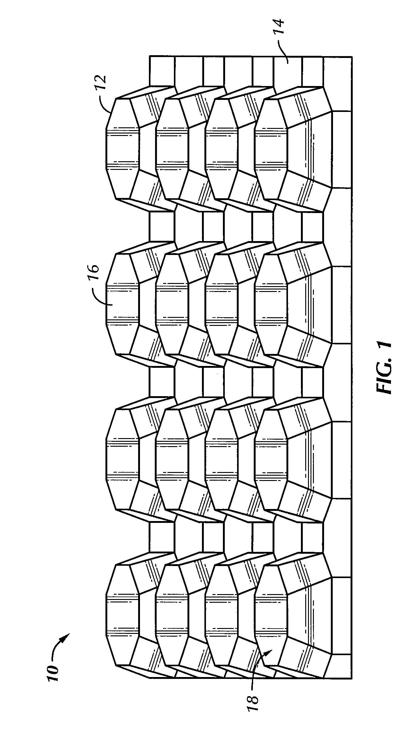 Formed core sandwich structure and method and system for making same