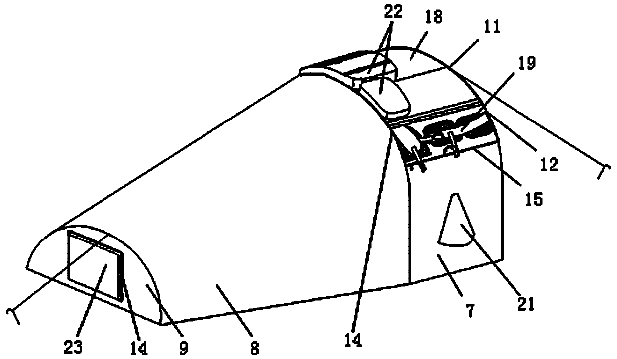 Rucksack tent integrated camping equipment