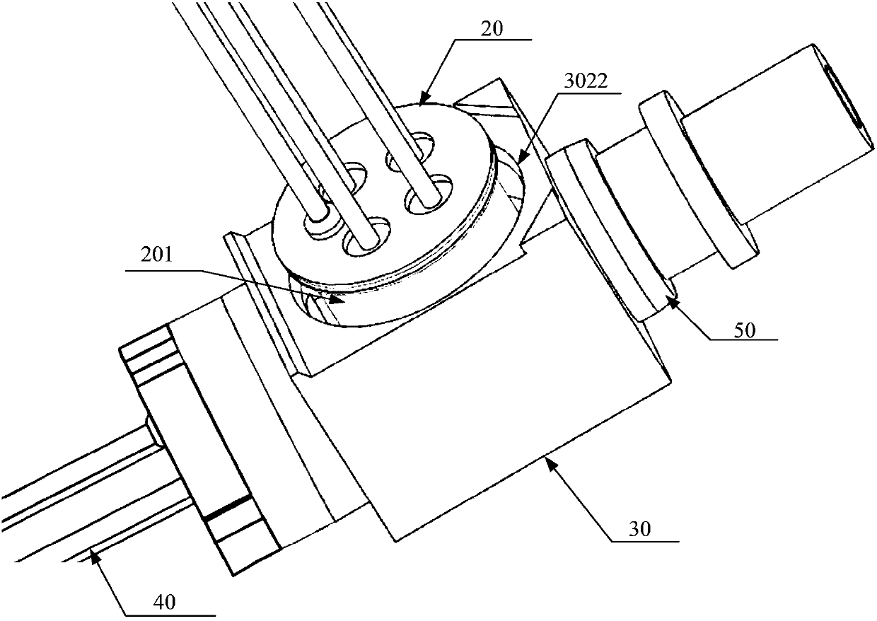 Optical module and round square tube