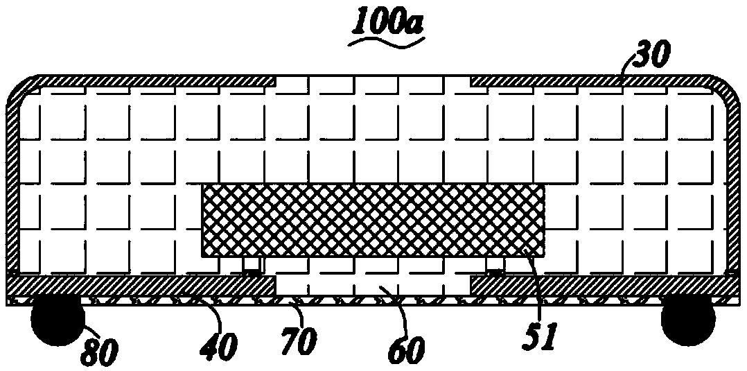 Single bimetallic plate encapsulation structure and encapsulation method thereof