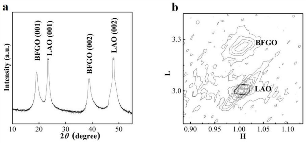 Gallium-doped bismuth ferrite hypertetragonal phase epitaxial thin film and its preparation method and application