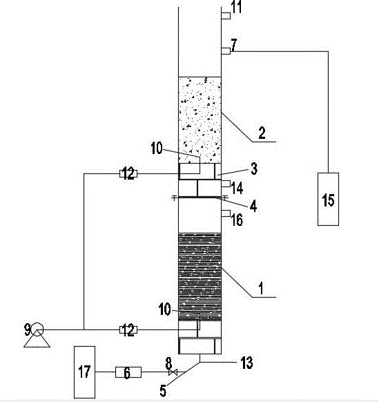 Method for removing nitrogen and phosphorus and strongly removing suspended matter