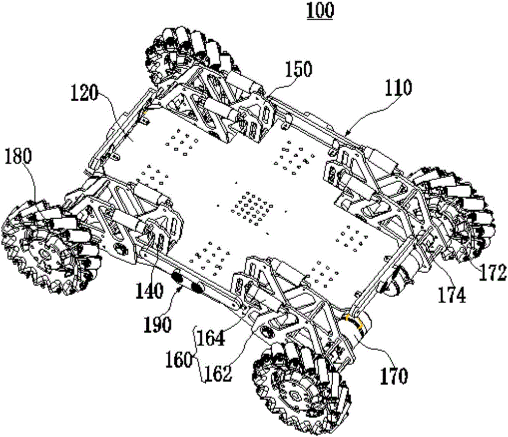 Vibration absorption device and omnidirectional vehicle