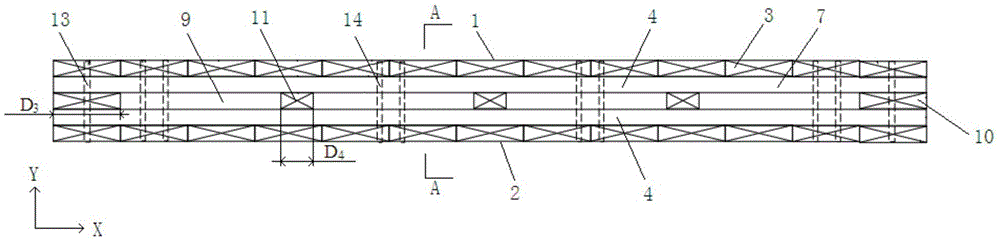 Hollow cross-ply laminated building block bearing plate