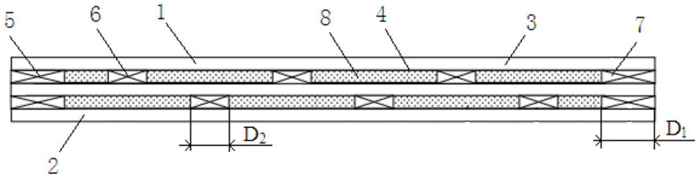 Hollow cross-ply laminated building block bearing plate