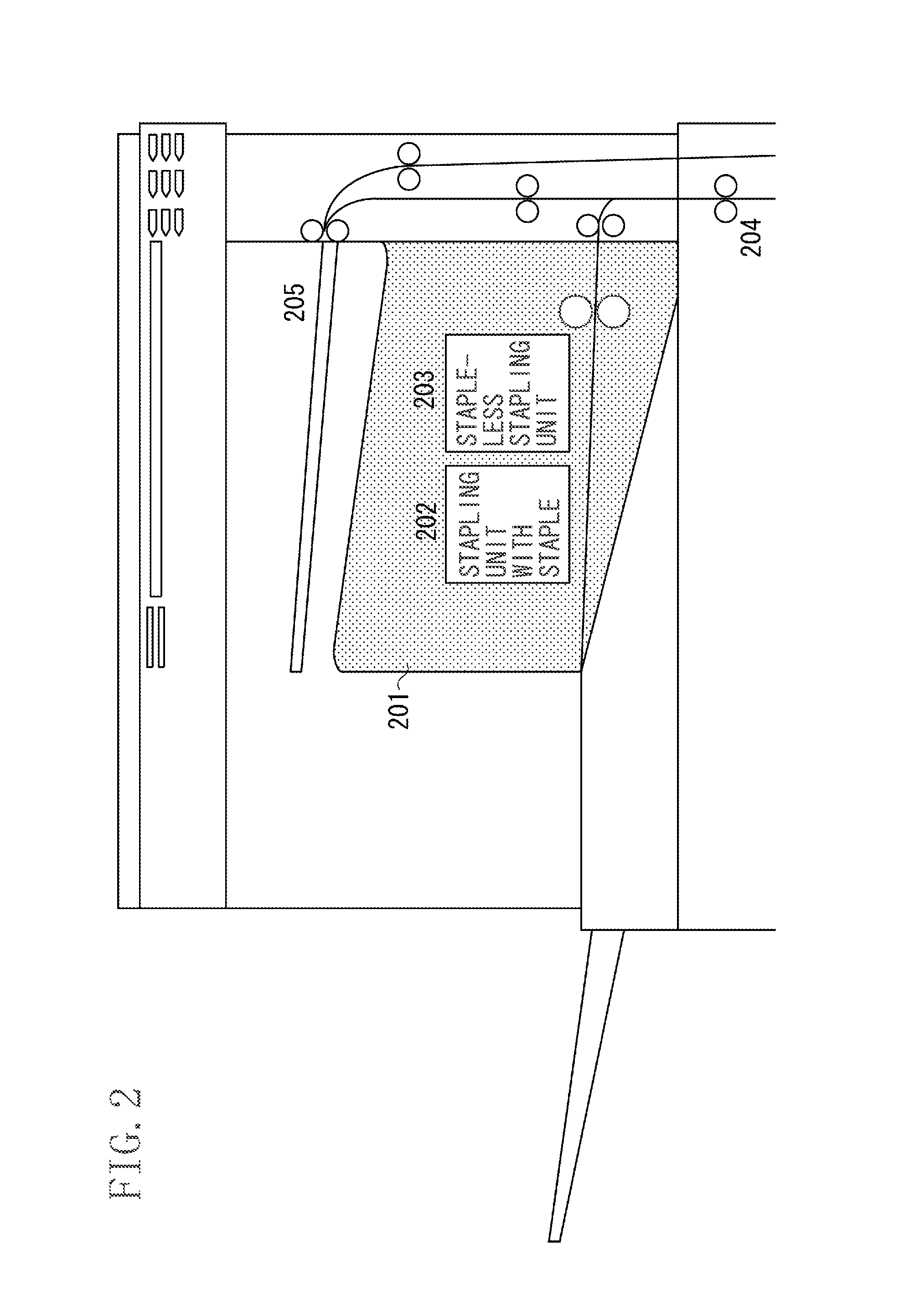 Printing apparatus that performs a binding process without using a staple