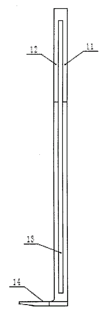 Knee internal and external rotation angle measuring device