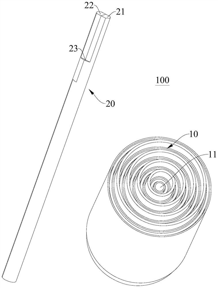 Winding device and method for winding winding core