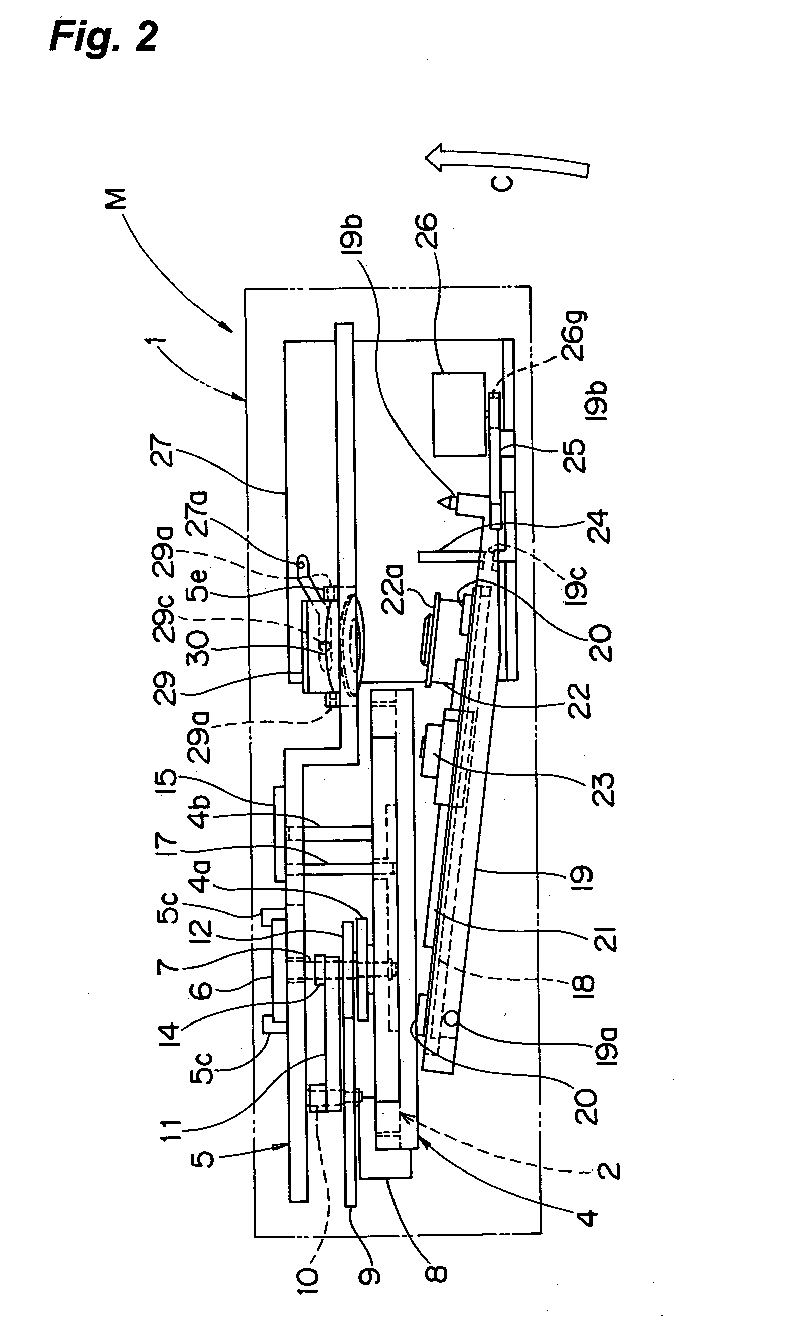 Disk conveying device and disk apparatus having the same
