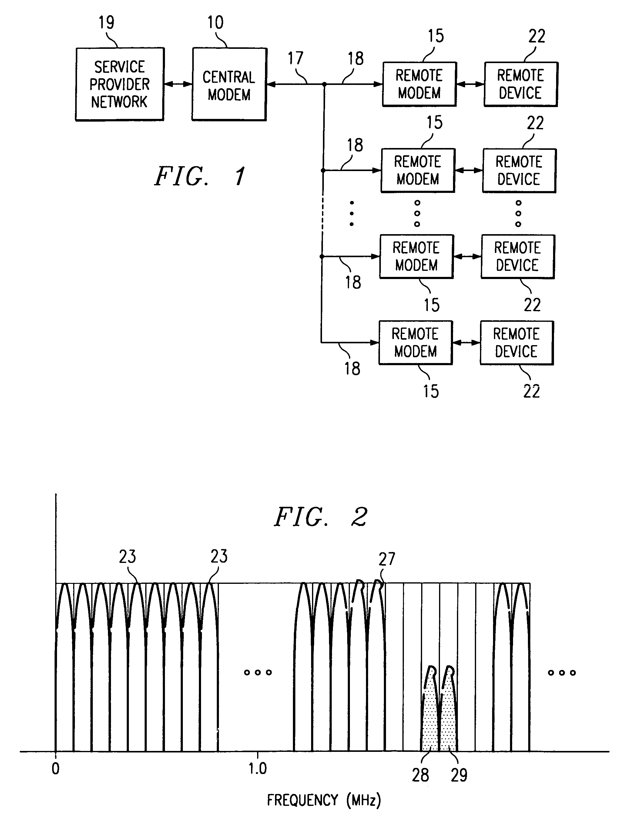 Method and apparatus for coordinating multi-point to point communications in a multi-tone data transmission system
