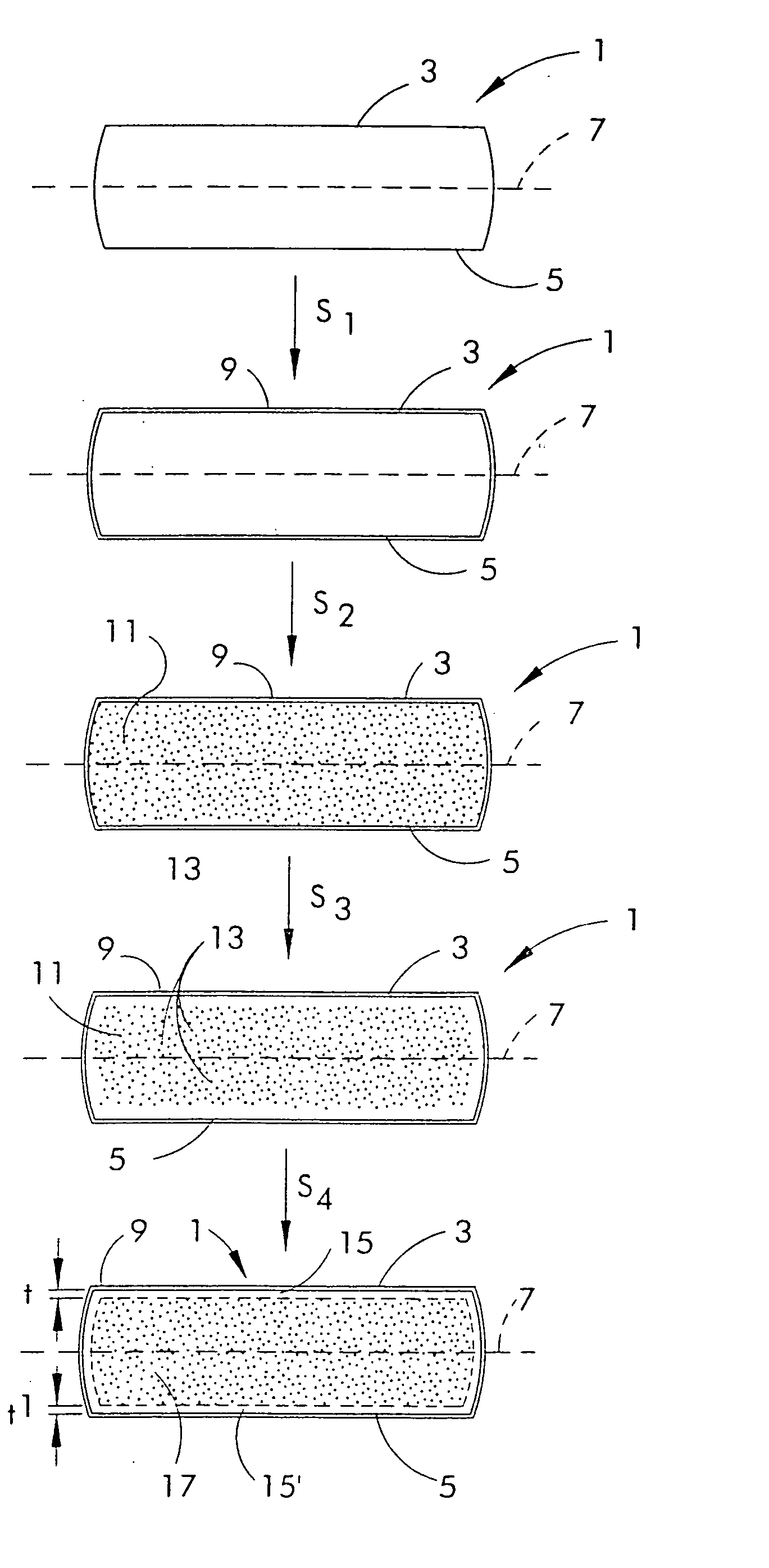 Process for implementing oxygen into a silicon wafer having a region which is free of agglomerated intrinsic point defects