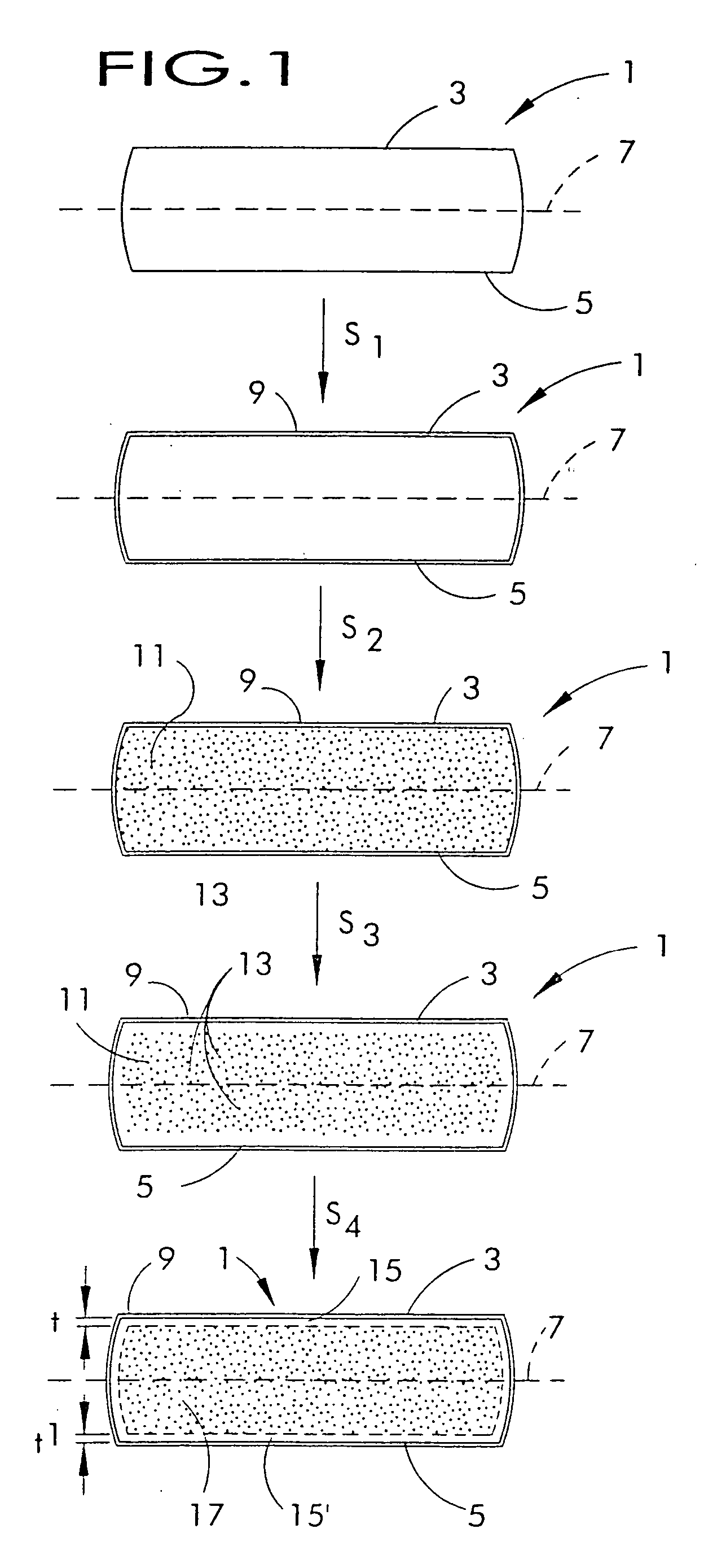 Process for implementing oxygen into a silicon wafer having a region which is free of agglomerated intrinsic point defects