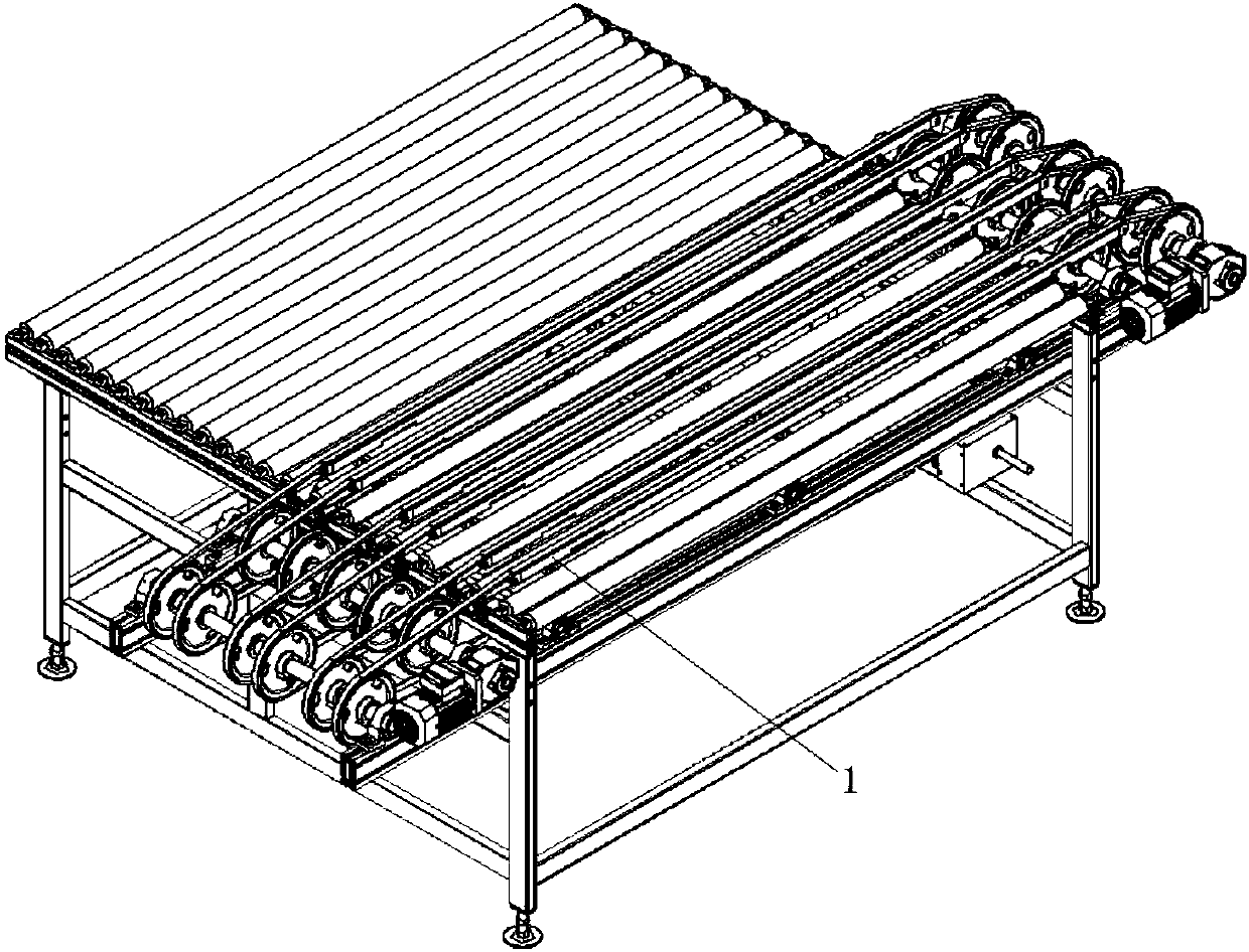 Aluminum bracket for lifting roller table conveyor