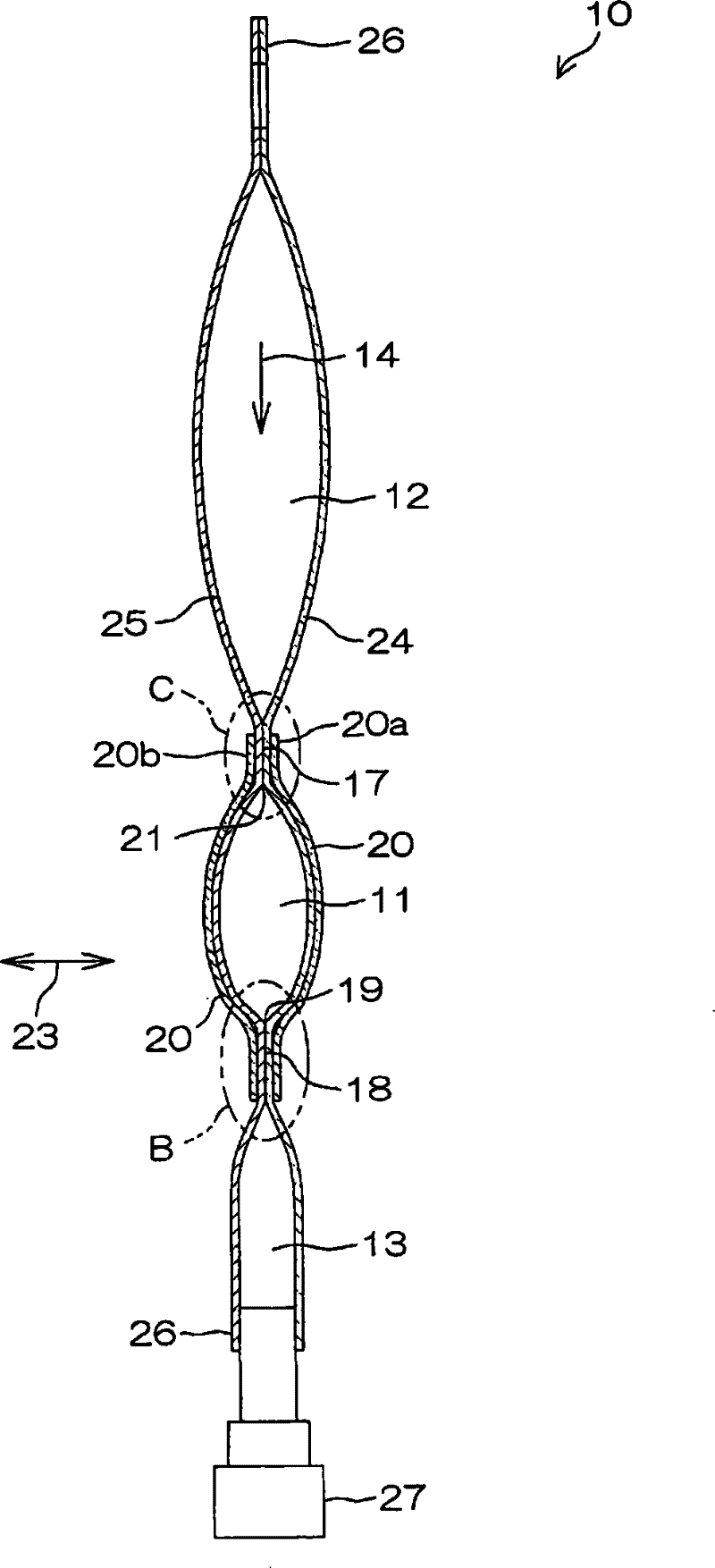 Reinforcement method for weak seal section of medical multi-chamber container