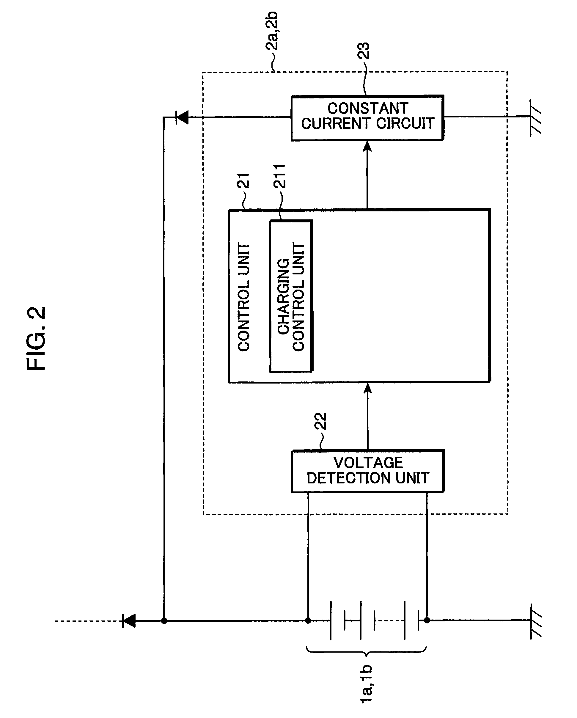Assembled battery charging method and battery charging system
