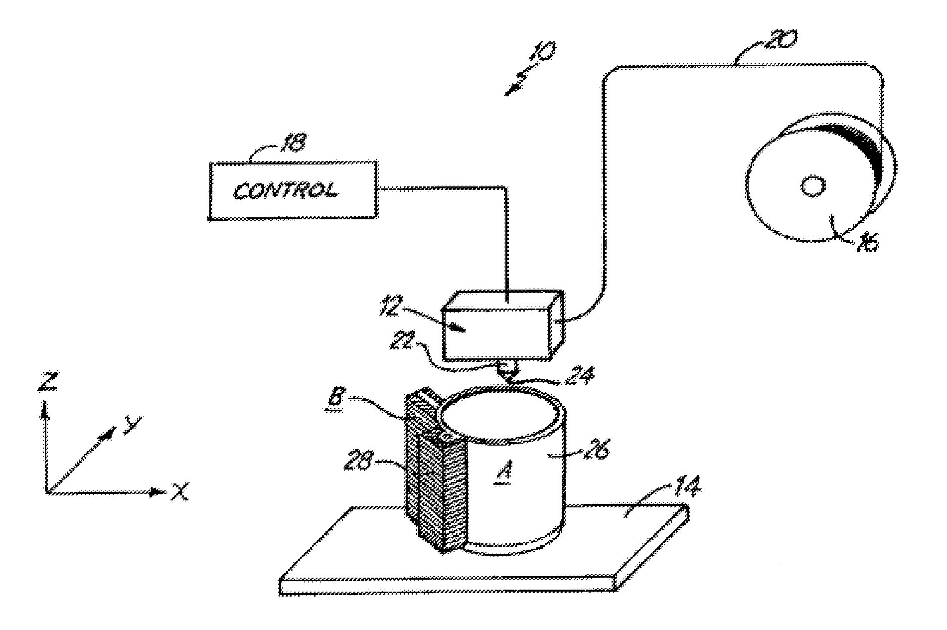 Use and provision of an amorphous vinyl alcohol polymer for forming a structure