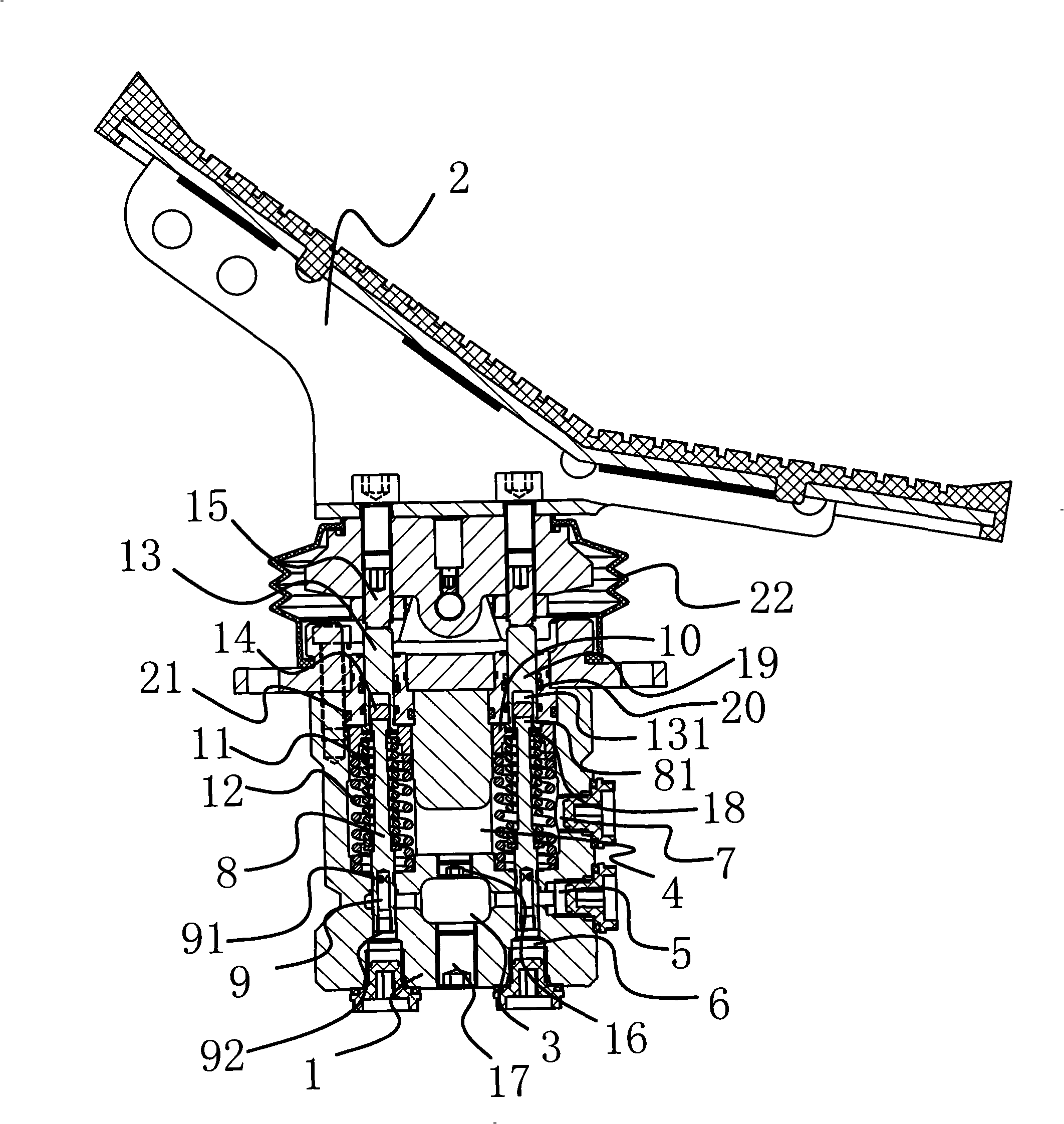Feet pilot valve