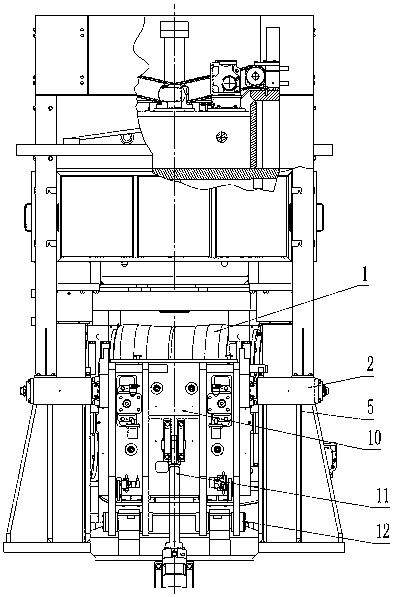 Centered guiding device of bars for straightening machine