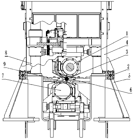 Centered guiding device of bars for straightening machine