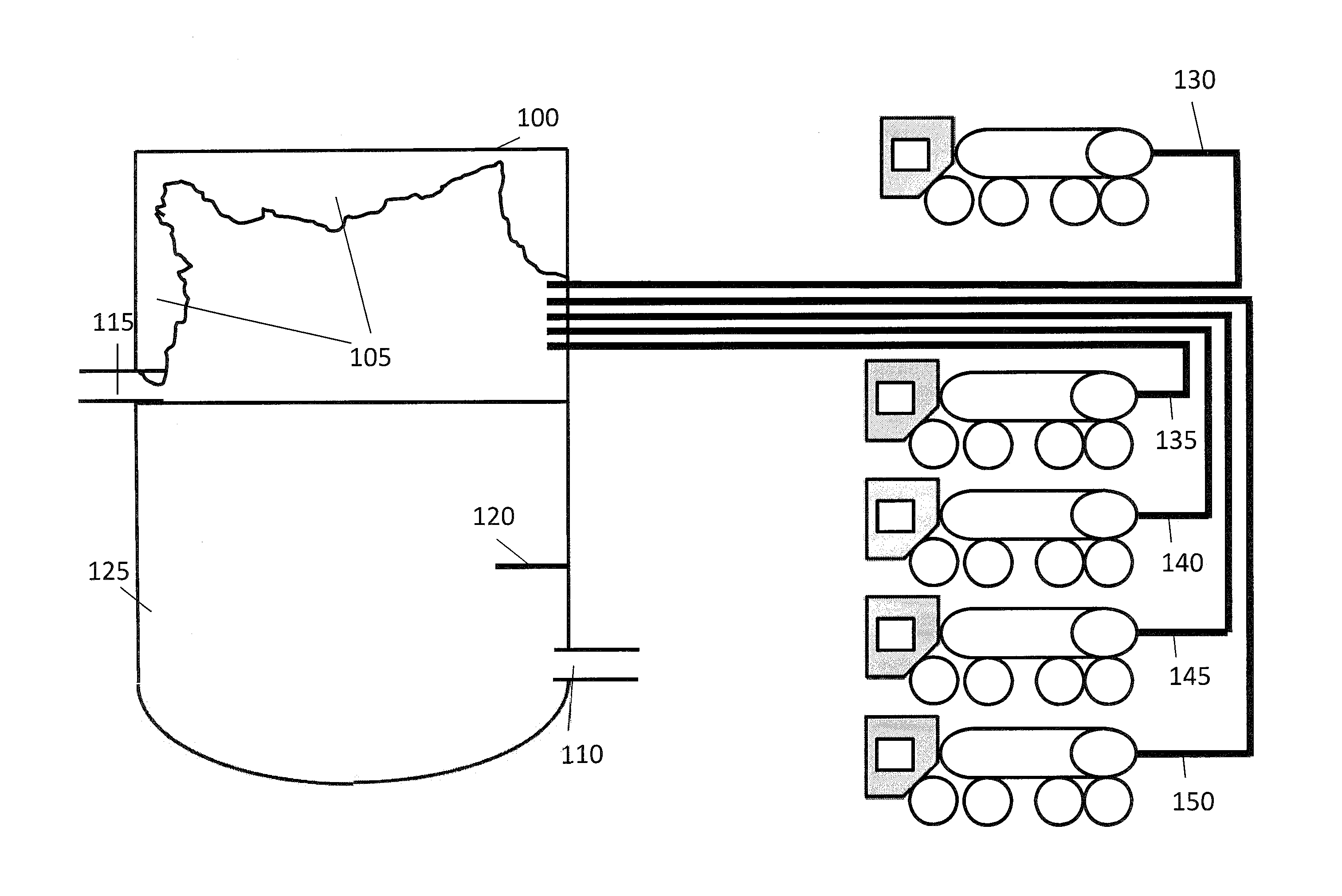 Method for cleaning a waste water vessel for the waste water industry