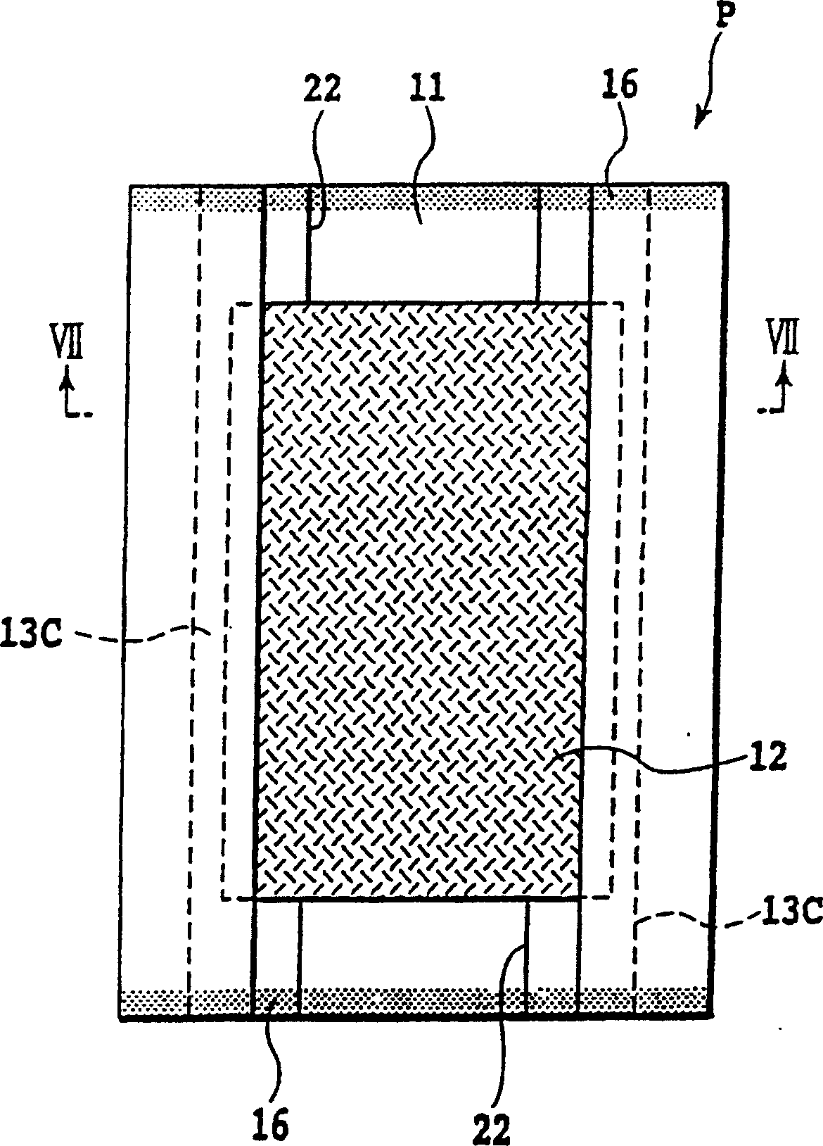 Absorbing material product, inner bag and underpants having them