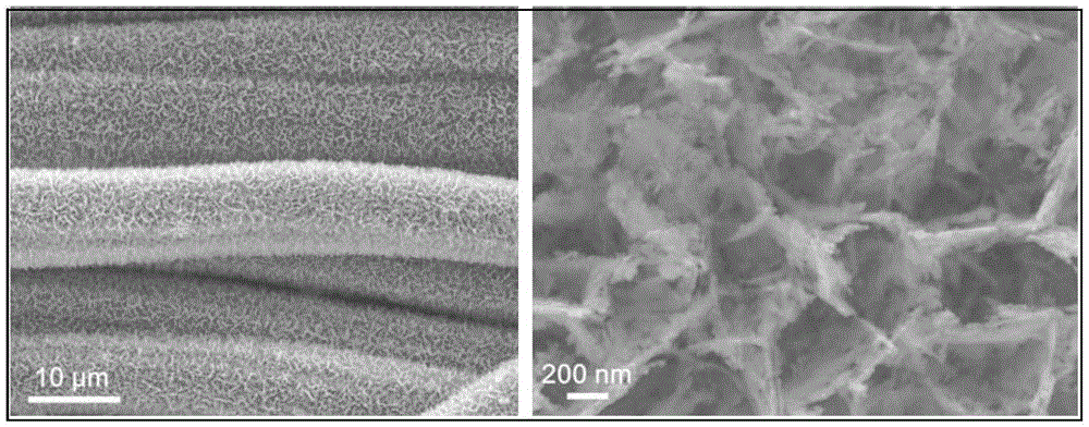 Mesoporous nanosheet structure ferronickel selenide material and preparing method and application thereof