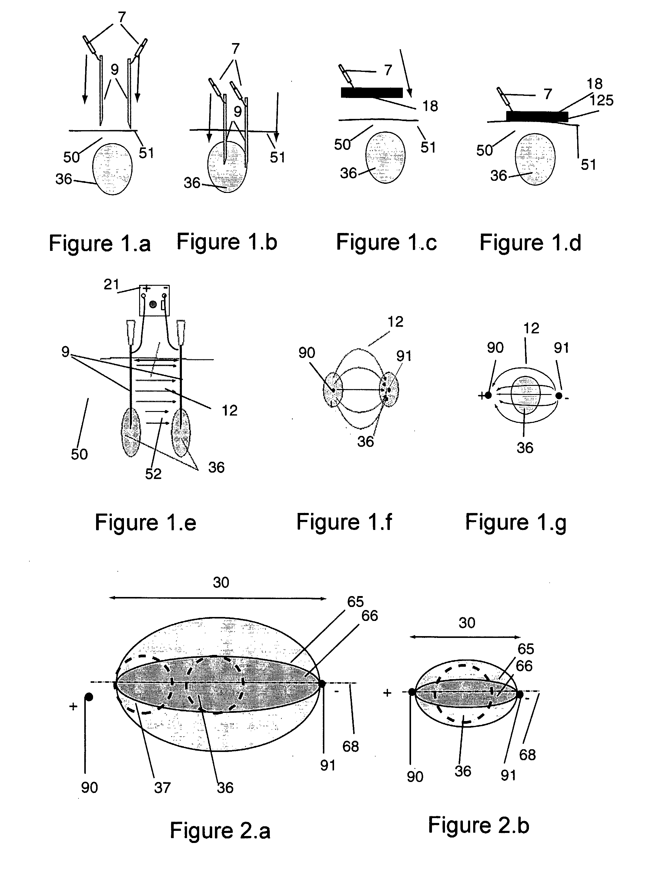Device for transferring molecules to cells using an electric force