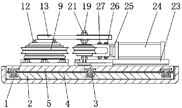 Automatic steel bar bending and forming device for high-speed rail sleeper