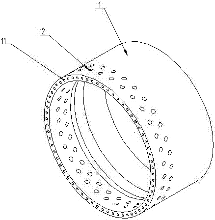 Connection structure of lengthened wind power blade root and installation method of lengthened wind power blade