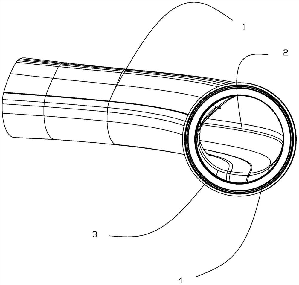 Automobile bent pipe core pulling mechanism