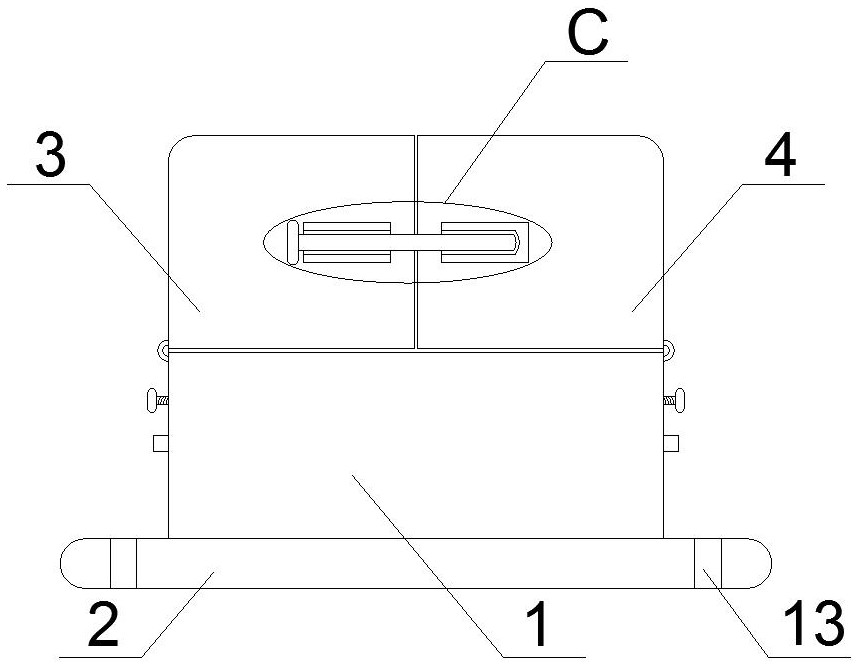 Convenient positioning and clamping device for new energy battery