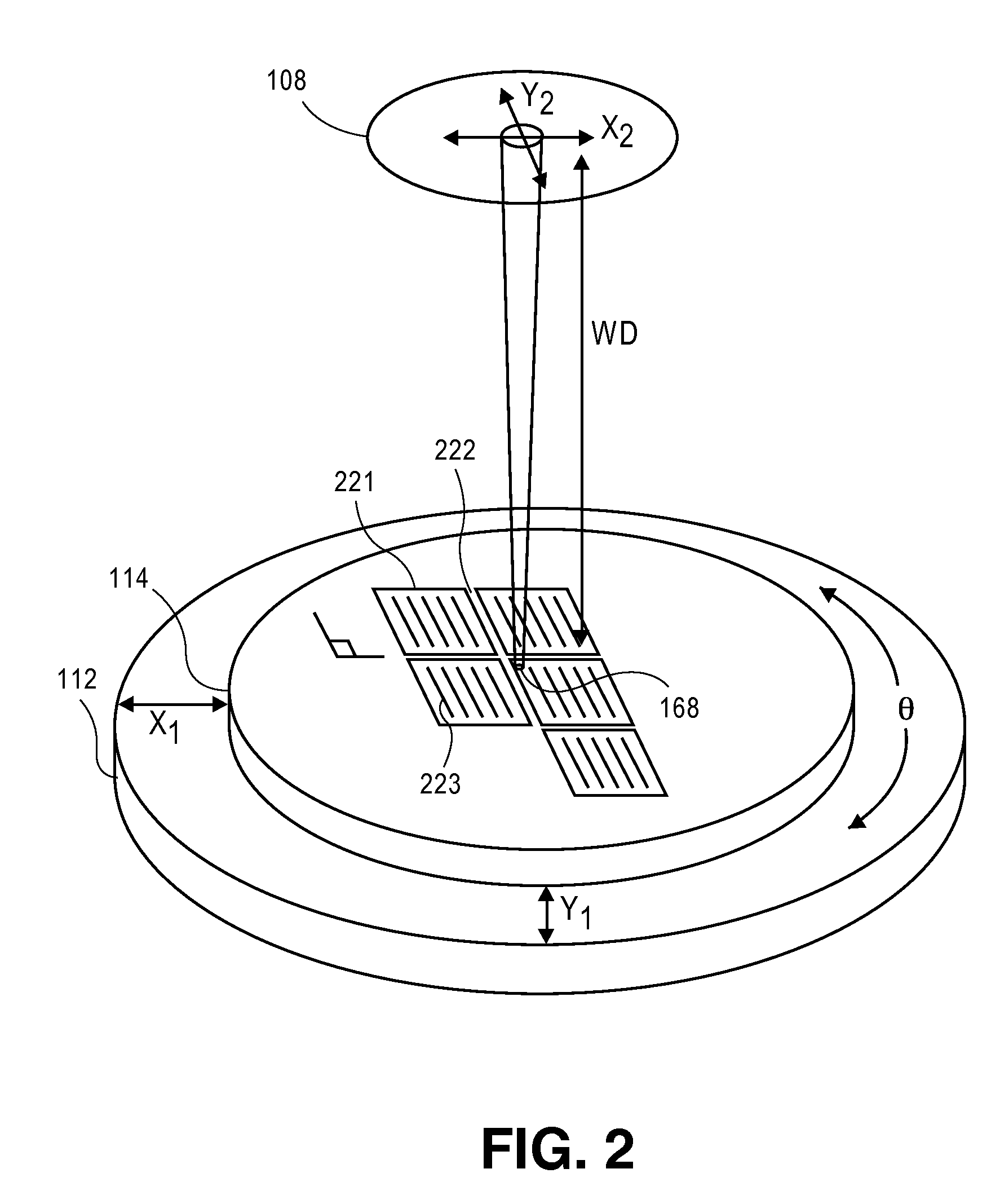 Method and apparatus for in-situ metrology of a workpiece disposed in a vacuum processing chamber
