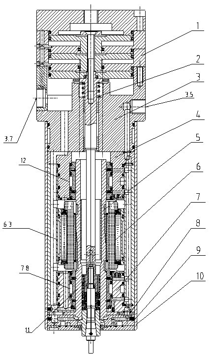 Air floatation high-speed electric main shaft
