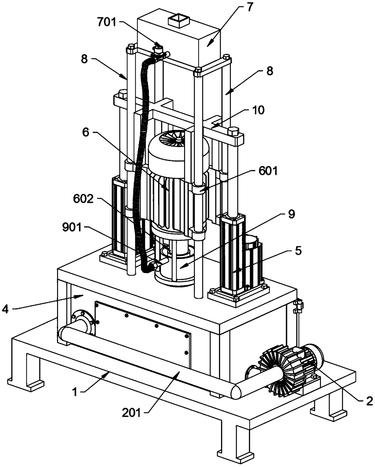 Tooling device for bearing airtightness and dustproof performance detection