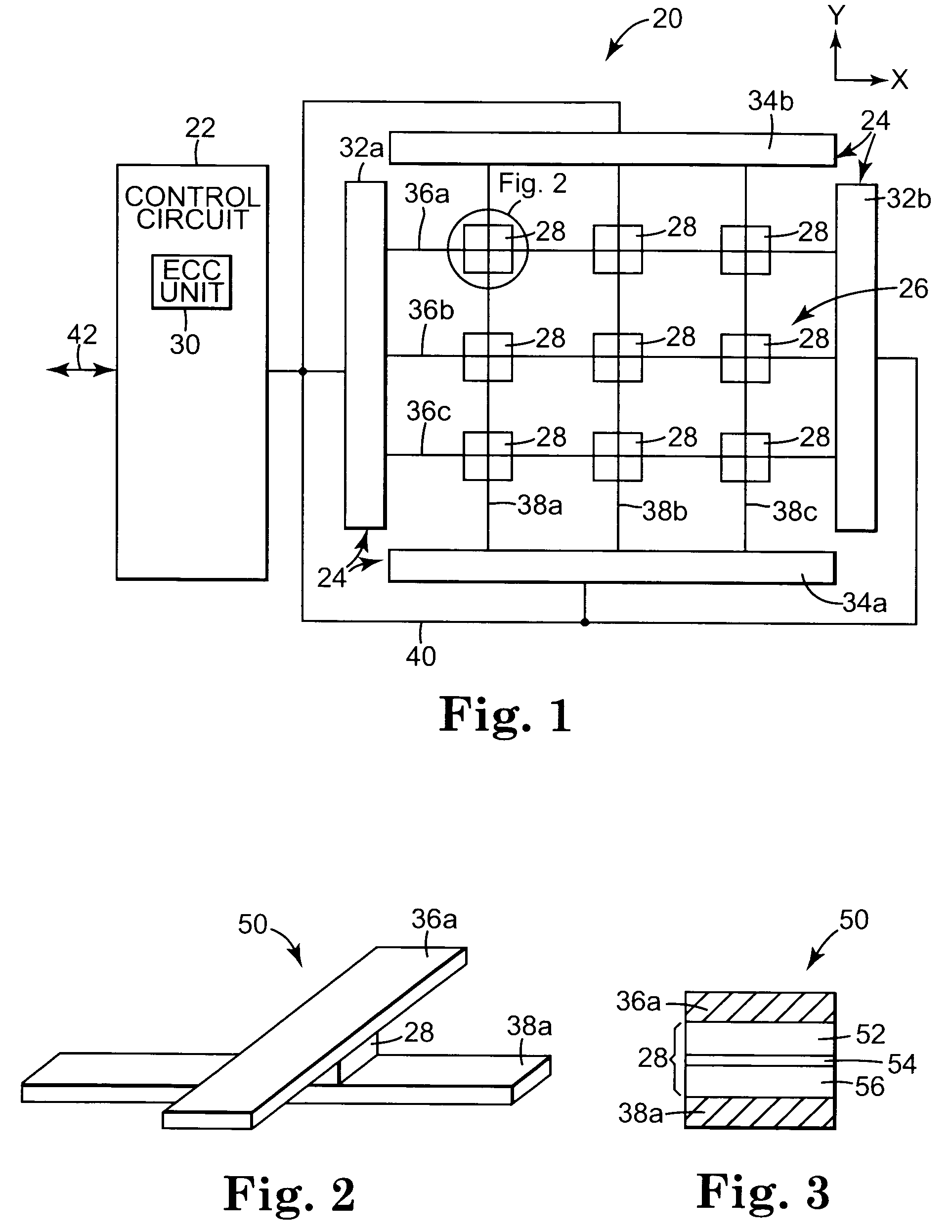Magnetic memory with error correction coding