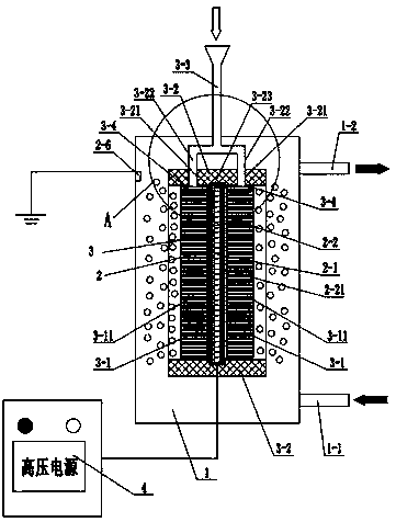 Waste processing device based on two-sided micro-duct dielectric barrier discharge
