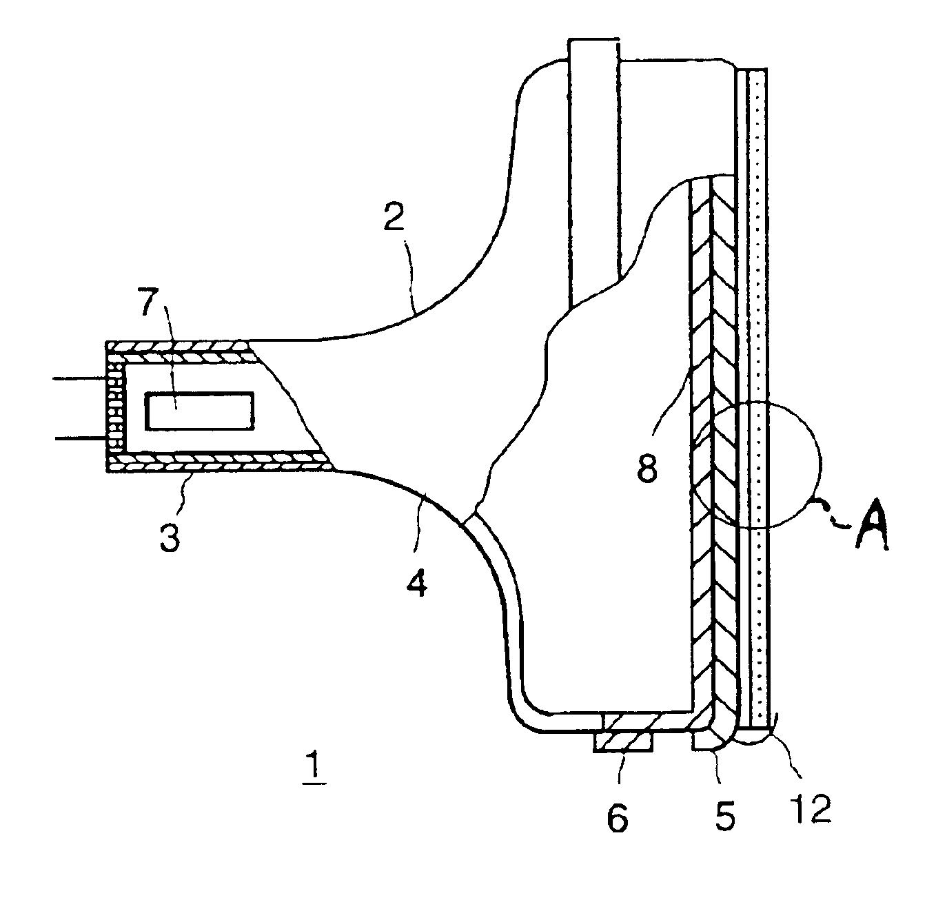 Display apparatus with a multi-layer absorption, conduction and protection film
