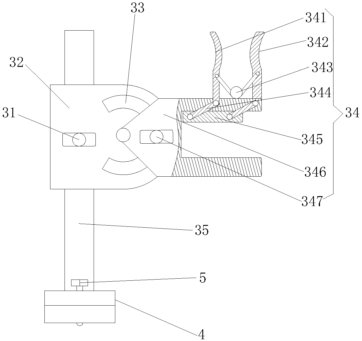 Door and window assembly fixing device