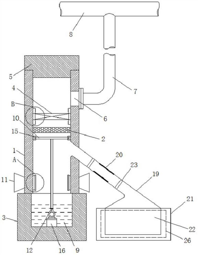 A simple air purifier for sandblasting room