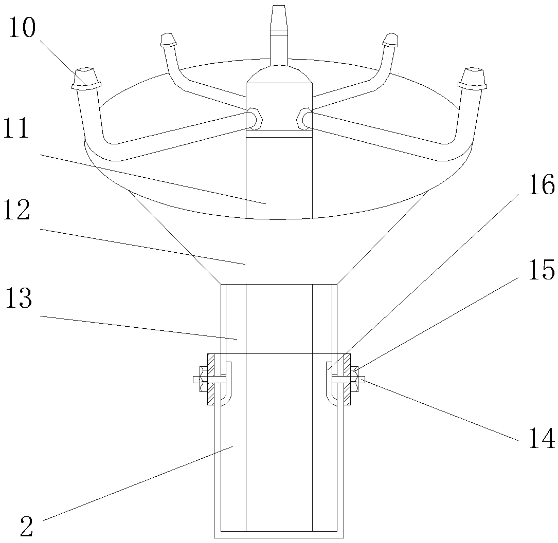 Rice planting, irrigating and draining device with protective structure