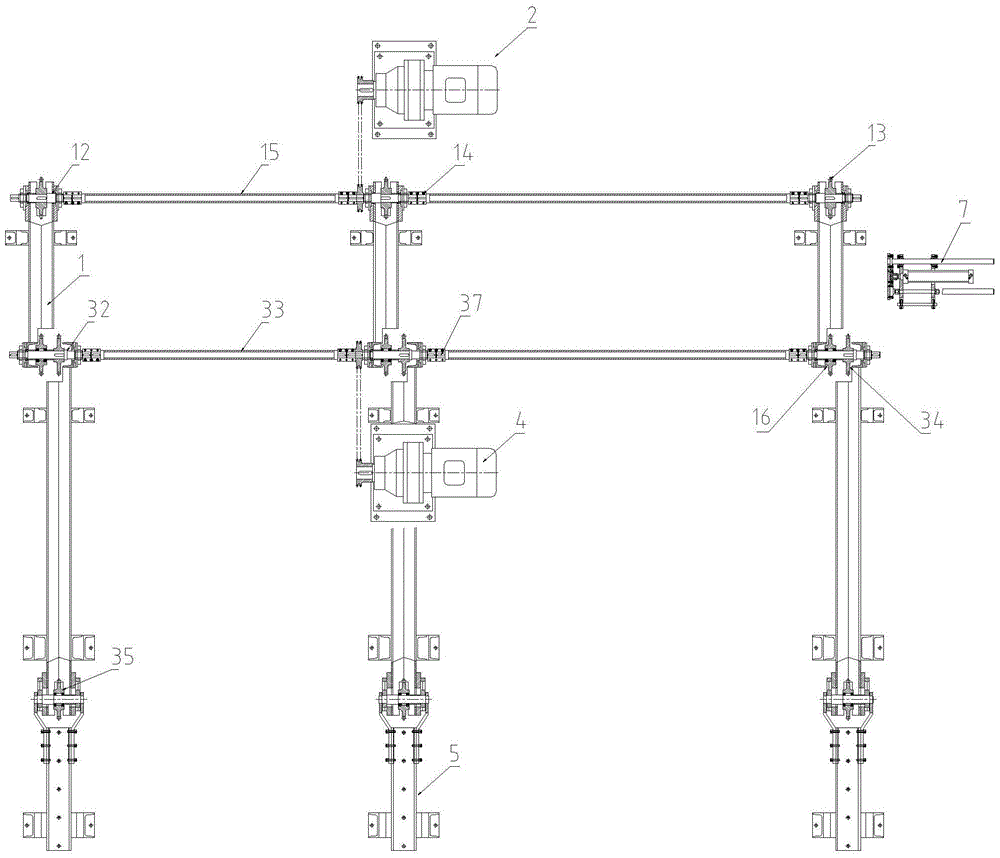 A feeding platform matched with pipe processing equipment