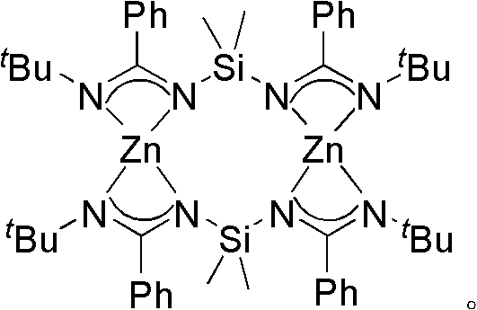 Bridged diamidine-based zinc catalyst and preparation method and application thereof