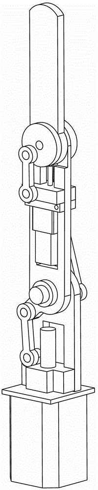 Connecting rod type synergy drive robot finger