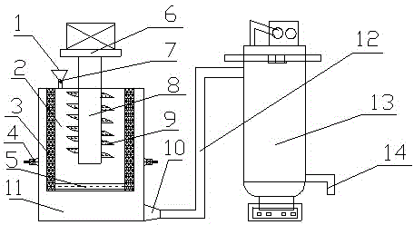 Self-collecting device for industrial solid powder