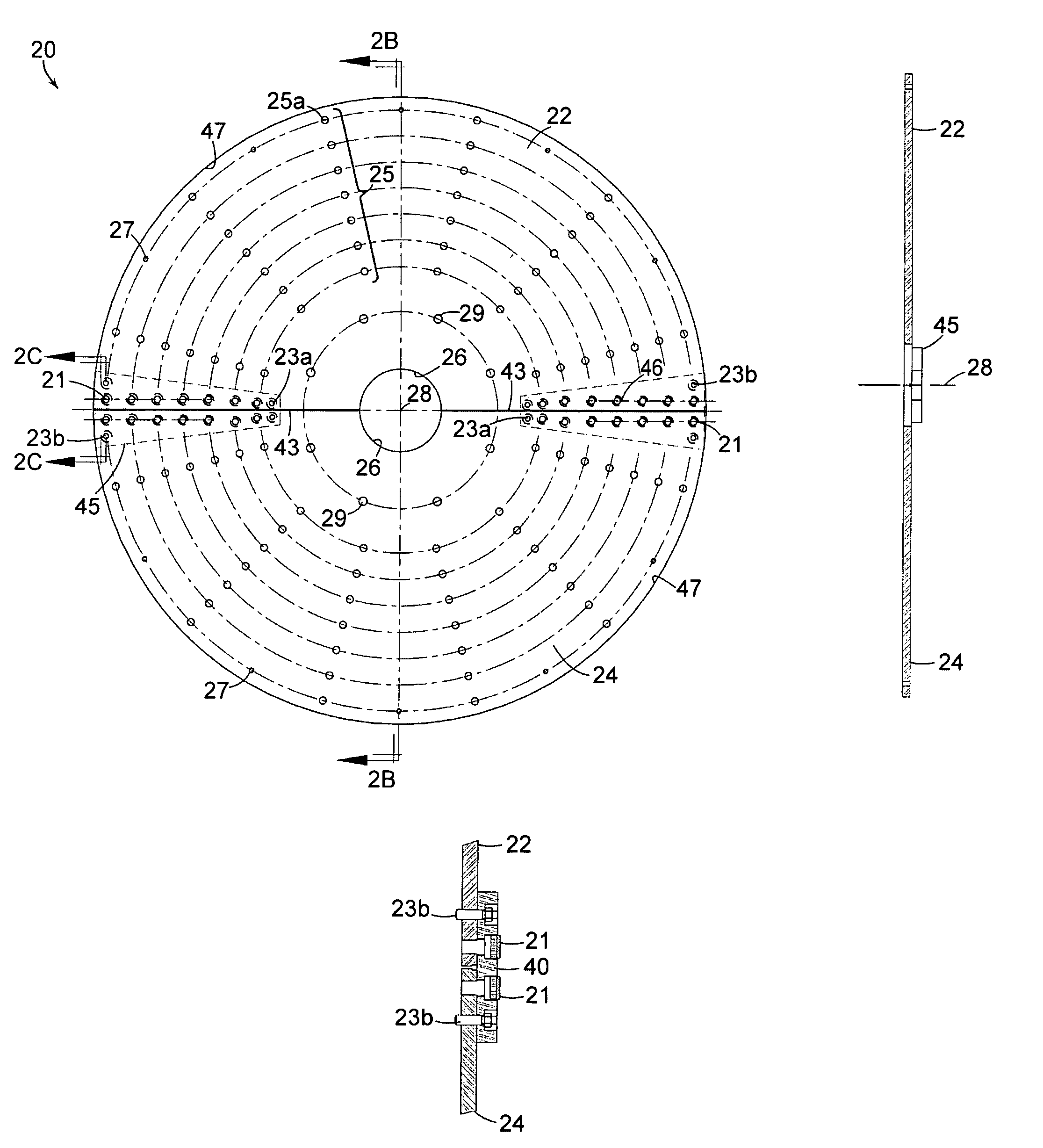 Split fan wheel and split shroud assemblies and methods of manufacturing and assembling the same